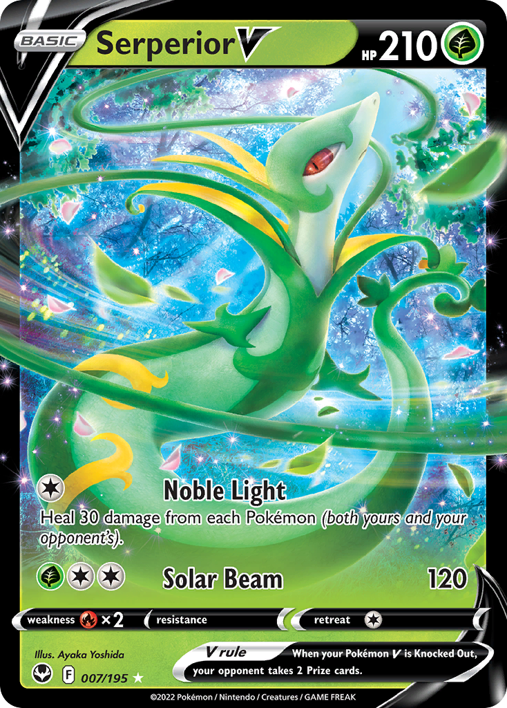 Serperior V 7/195 Silver Tempest English card