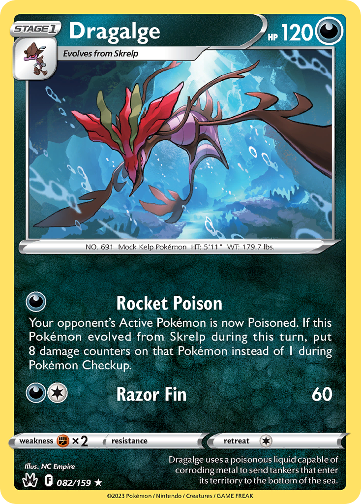 Dragalge 82/159 Crown Zenith English card