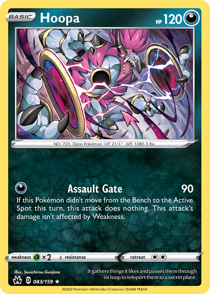 Hoopa 83/159 Crown Zenith English card