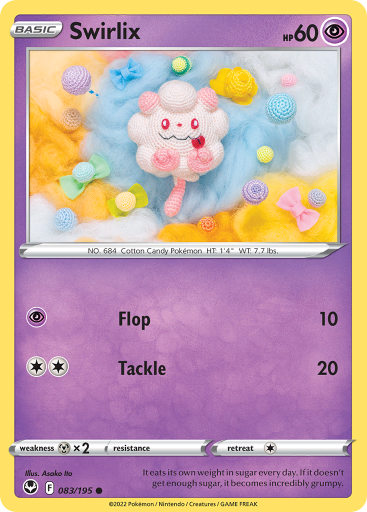 Swirlix 83/195 Silver Tempest English card