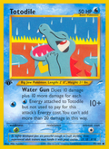 Totodile 85/105 Neo Destiny English Pokemon card