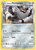 Galarian Perrserker 85/159 Crown Zenith English card