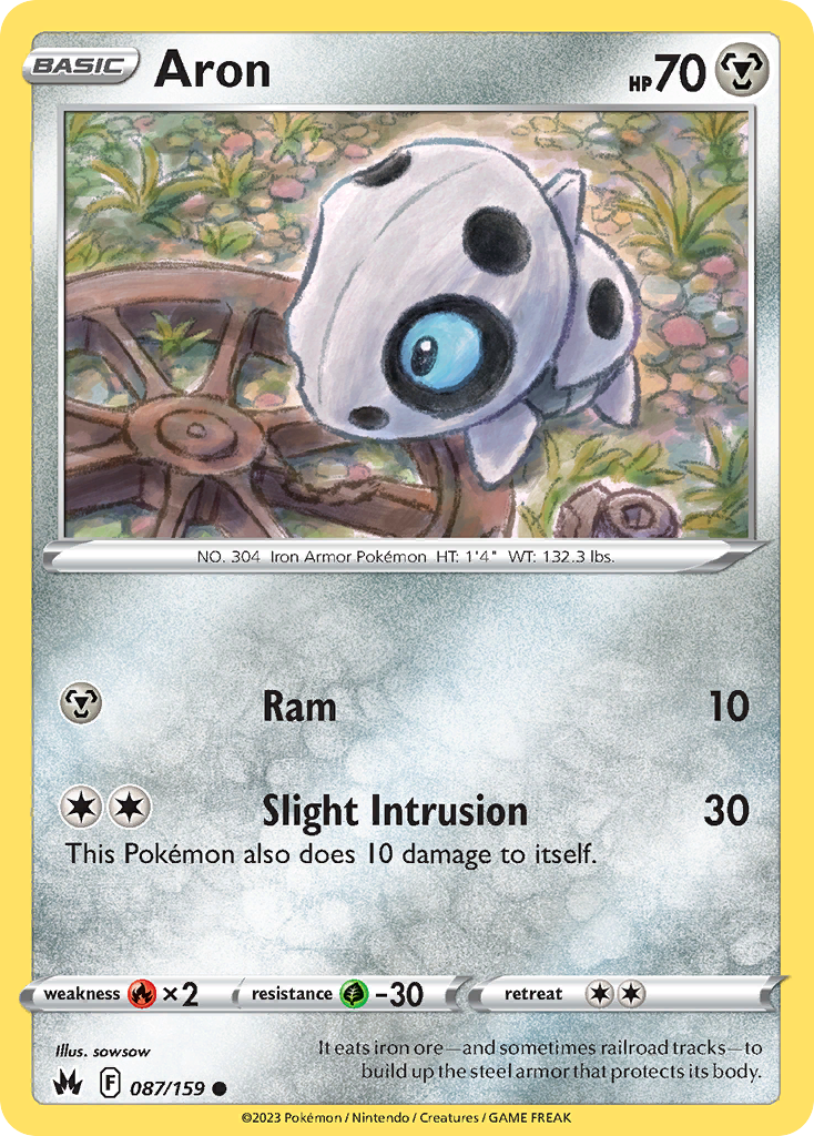 Aron 87/159 Crown Zenith English card