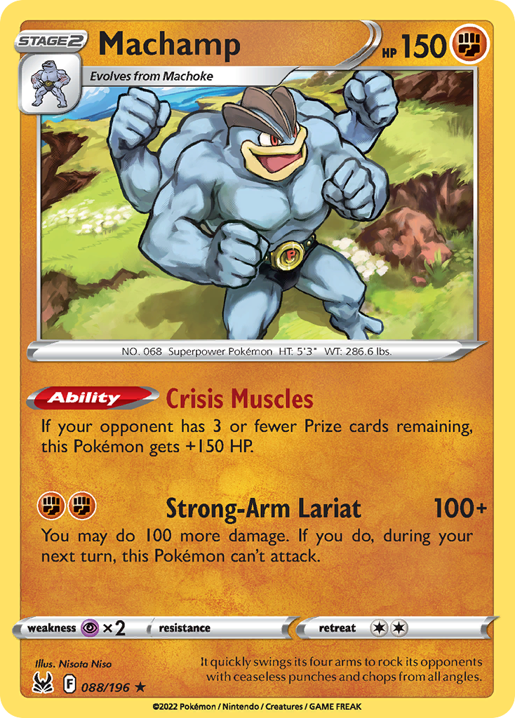 Machamp 88/196 Lost Origin English Pokémon card