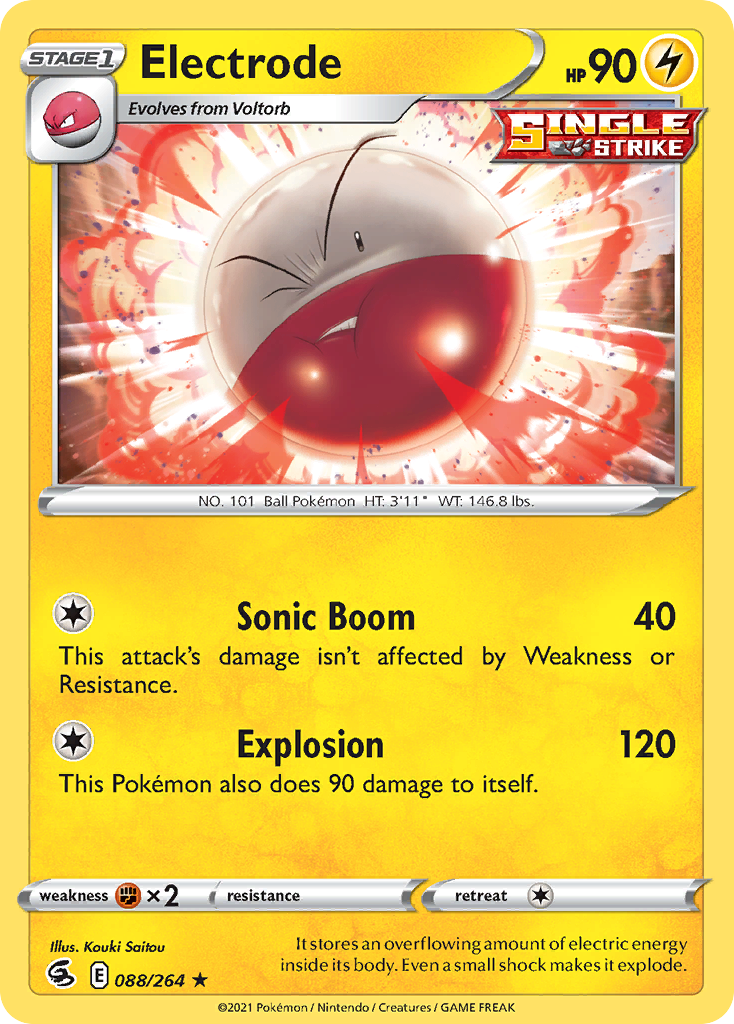 Electrode 88/264 Fusion Strike English Pokémon card