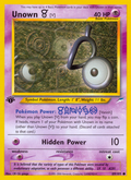 Unown [V] 89/105 Neo Destiny English Pokemon card