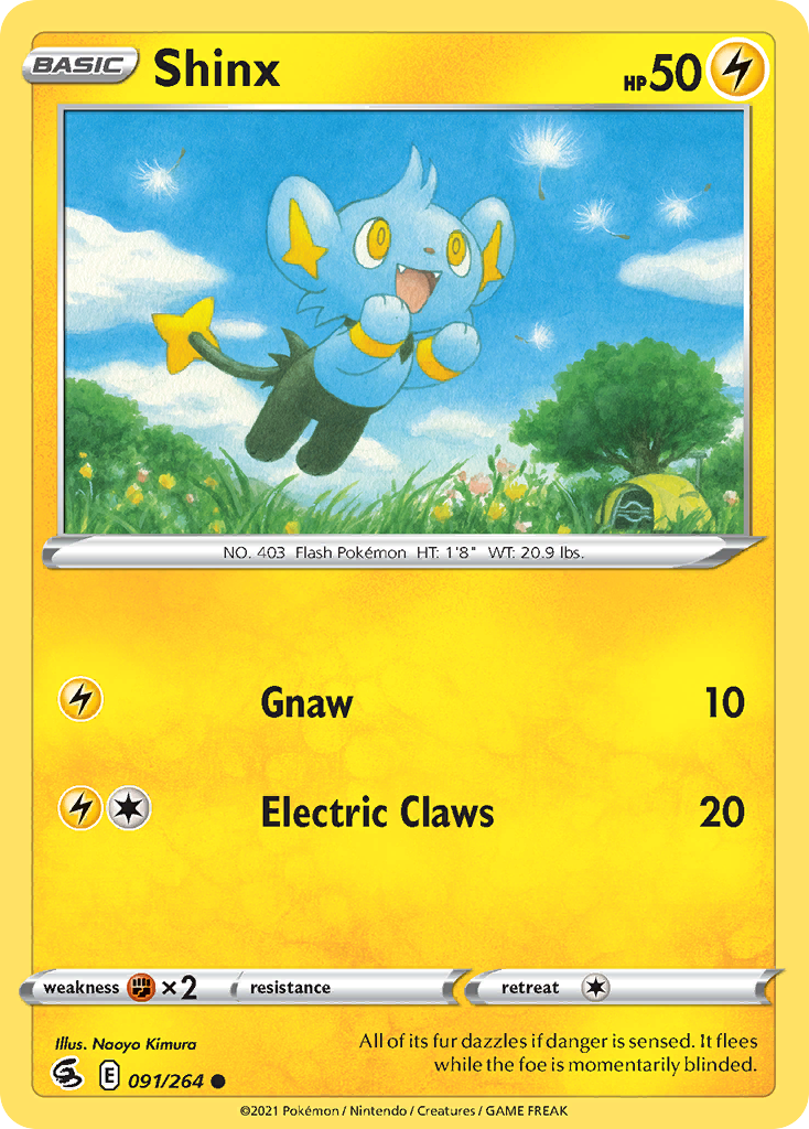 Shinx 91/264 Fusion Strike English Pokémon card