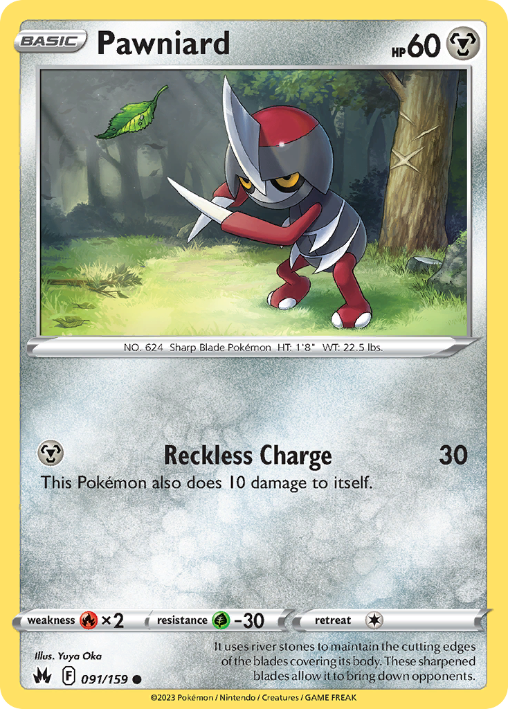 Pawniard 91/159 Crown Zenith English card
