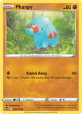 Phanpy 91/195 Silver Tempest English Pokémon card