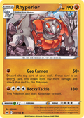 Rhyperior 91/196 Lost Origin English Pokémon card