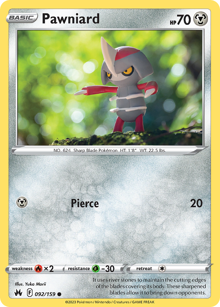 Pawniard 92/159 Crown Zenith English card