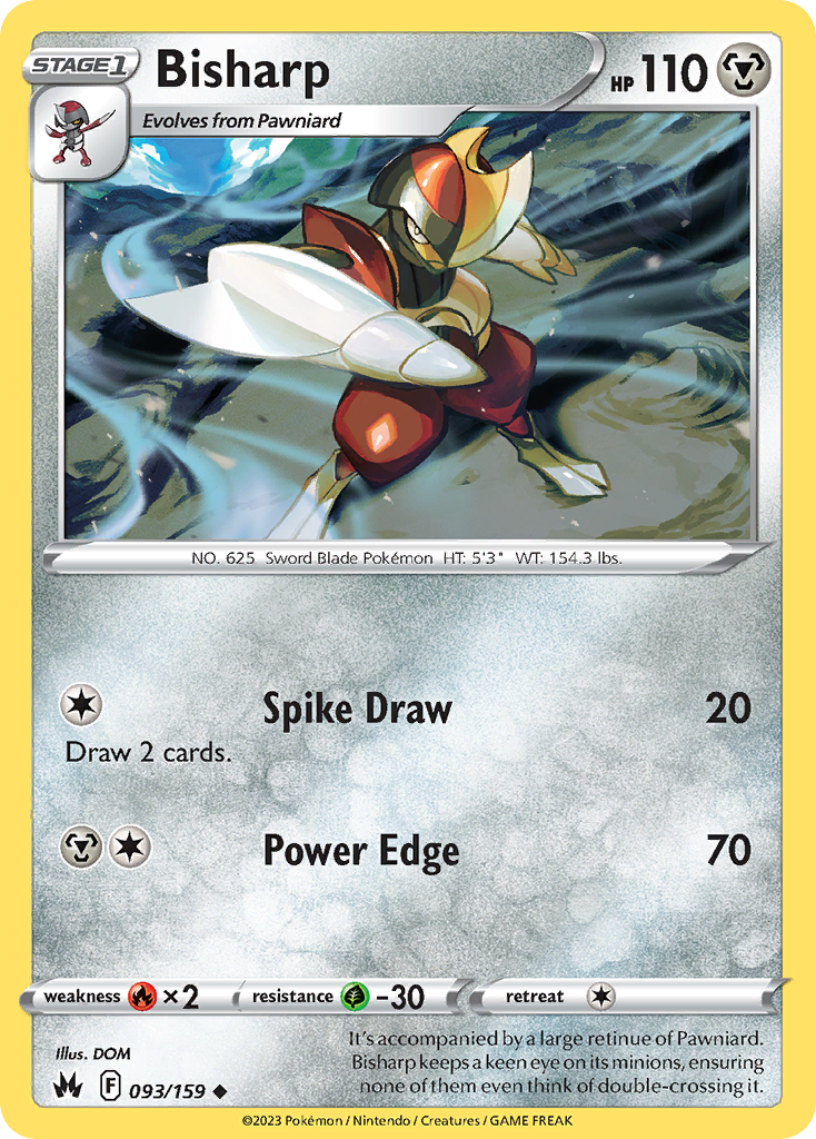 Bisharp 93/159 Crown Zenith English card