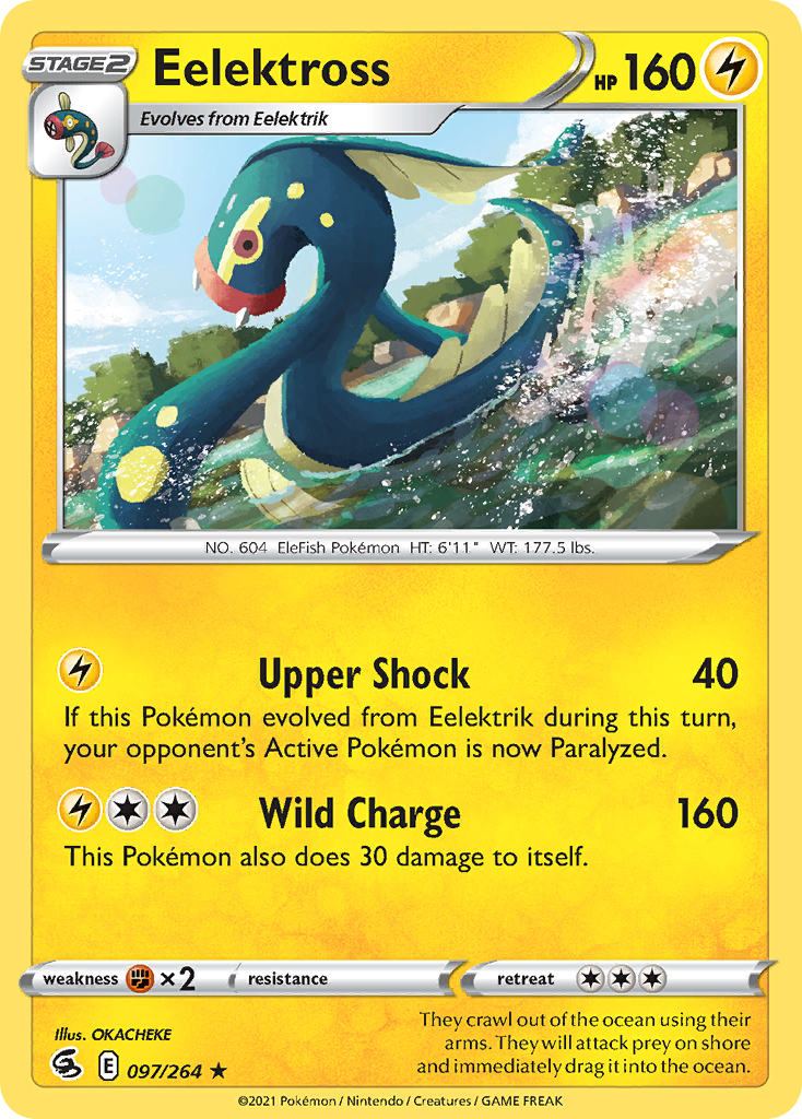 Eelektross 97/264 Fusion Strike English Pokémon card