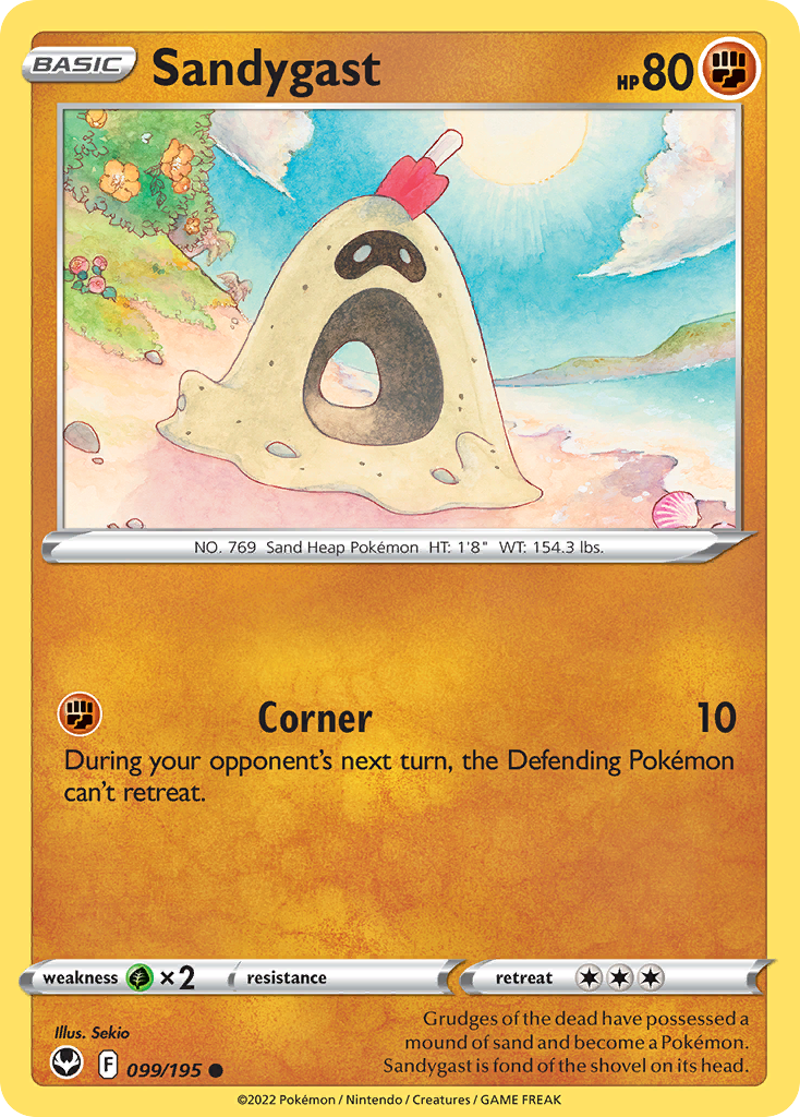 Sandygast 99/195 Silver Tempest English card