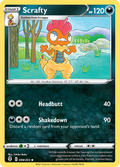 Scrafty 99/203 Evolving Skies English Pokemon card