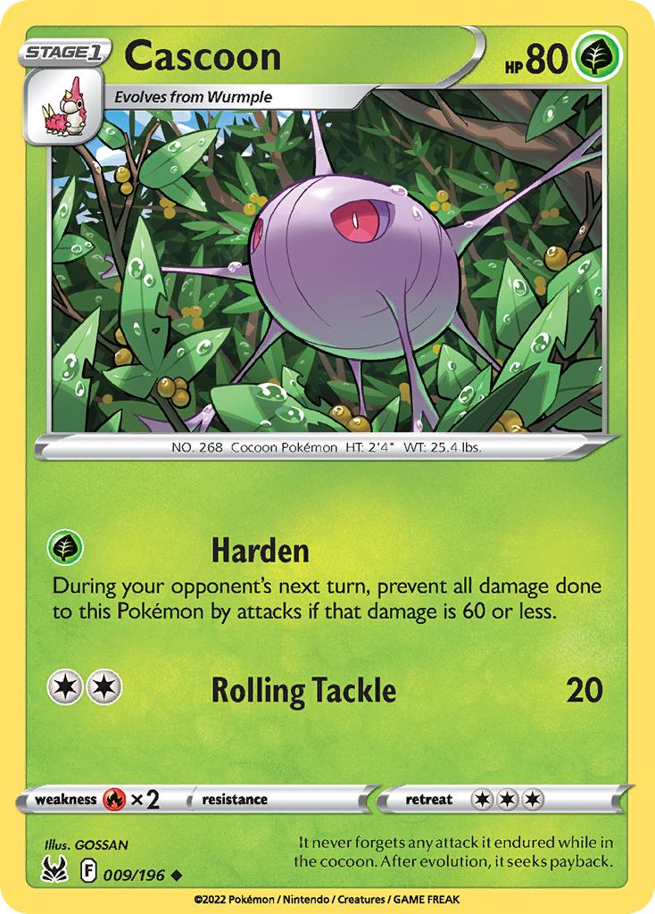 Cascoon 9/196 Lost Origin English card