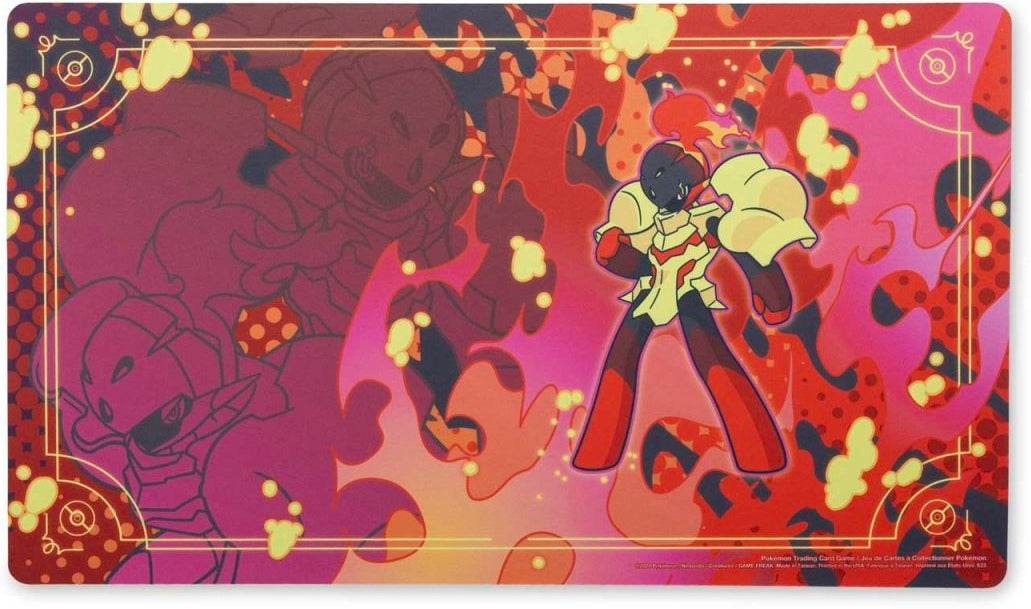 April 2024 Pokémon Center accessories — Armarouge Burning Spirit Playmat — Pokémon TCG [EN] — FrostPeak Collectibles