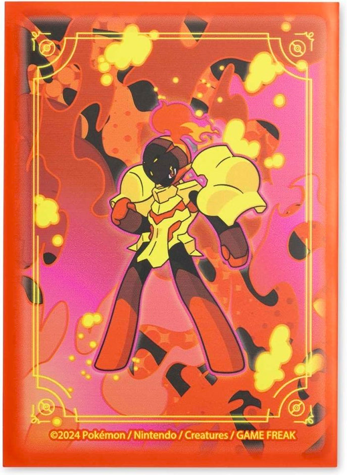 April 2024 Pokémon Center accessories — Armarouge Burning Spirit Sleeves — Pokémon TCG [EN] — FrostPeak Collectibles