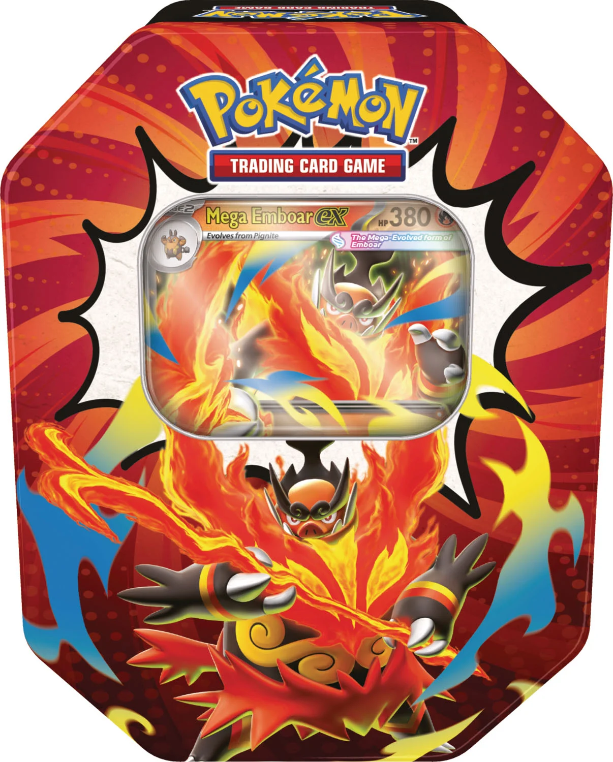 Ascended Heroes Tins — Mega Emboar ex Tin English Pokémon TCG product