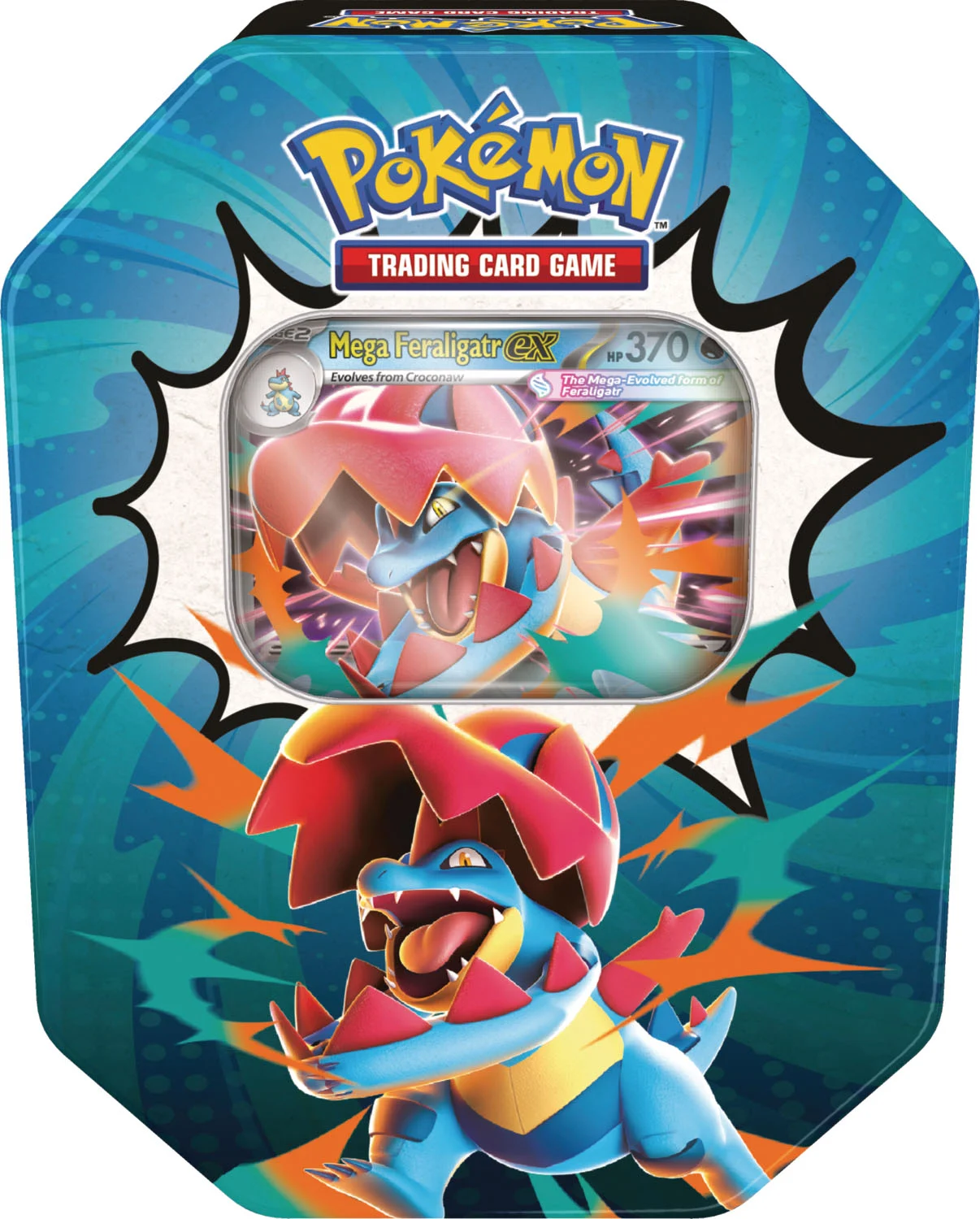 Ascended Heroes Tins — Mega Feraligatr ex Tin English Pokémon TCG product