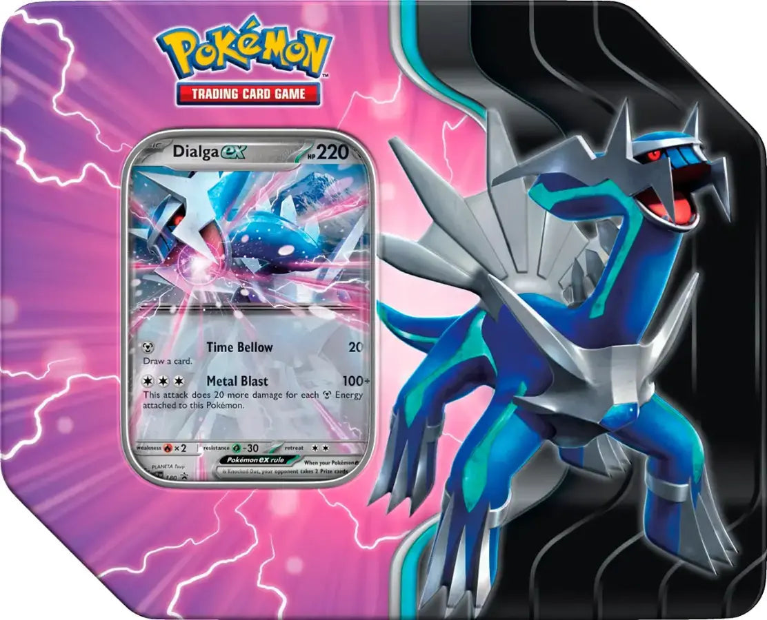 Azure Legends Tins — Large Dialga Tin — Pokémon TCG [EN] — FrostPeak Collectibles