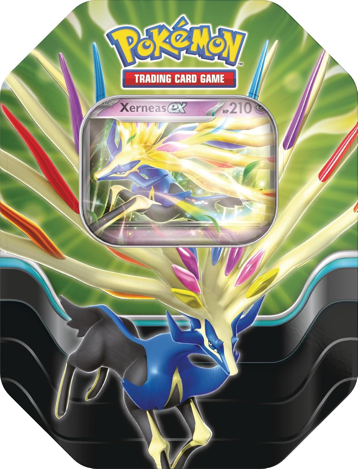 Azure Legends Tins — Small Xerneas Tin — Pokémon TCG [EN] — FrostPeak Collectibles