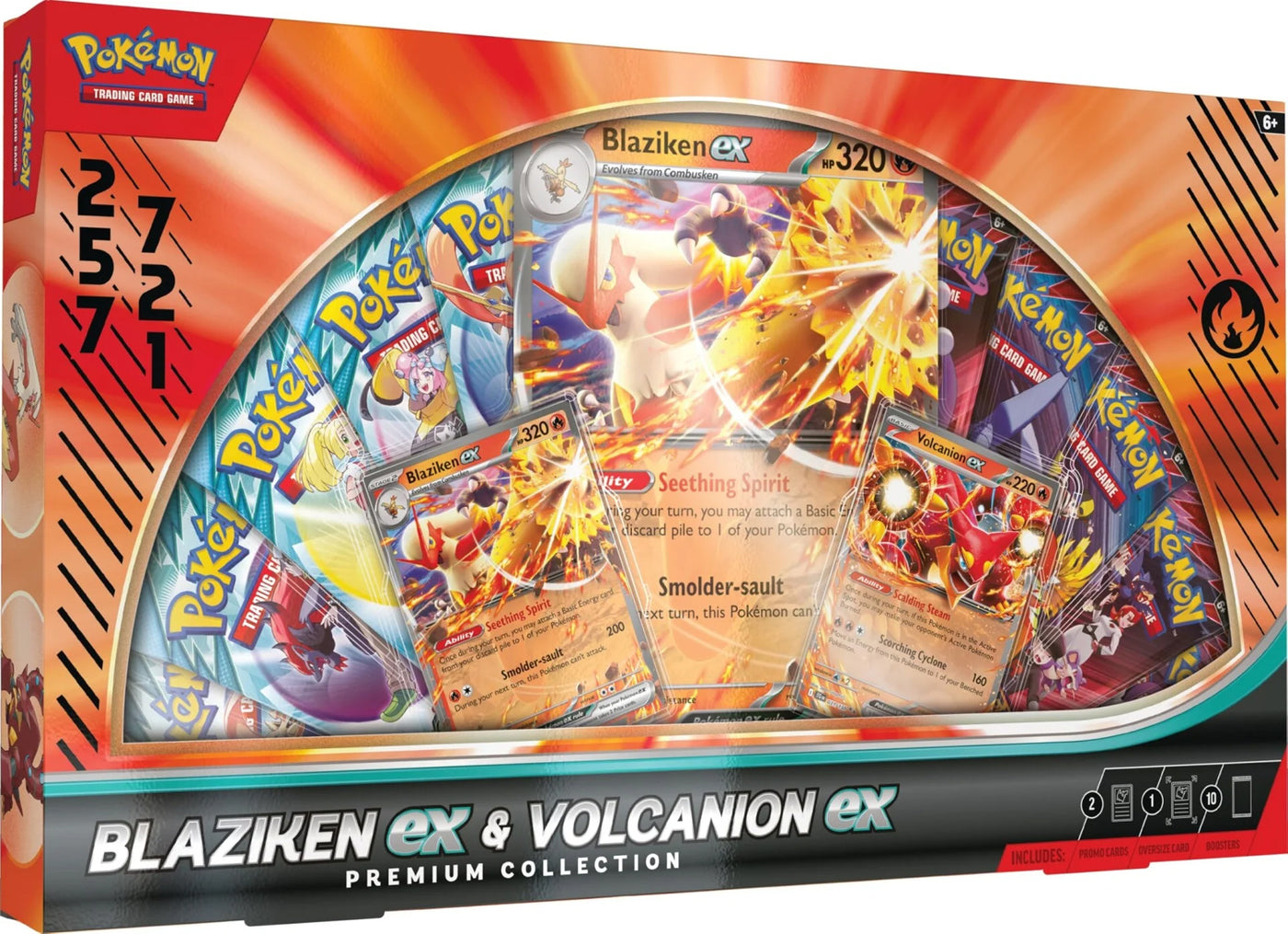 Blaziken ex & Volcanion ex Premium Collection — Blaziken ex & Volcanion exPremium Collection English Pokémon TCG product