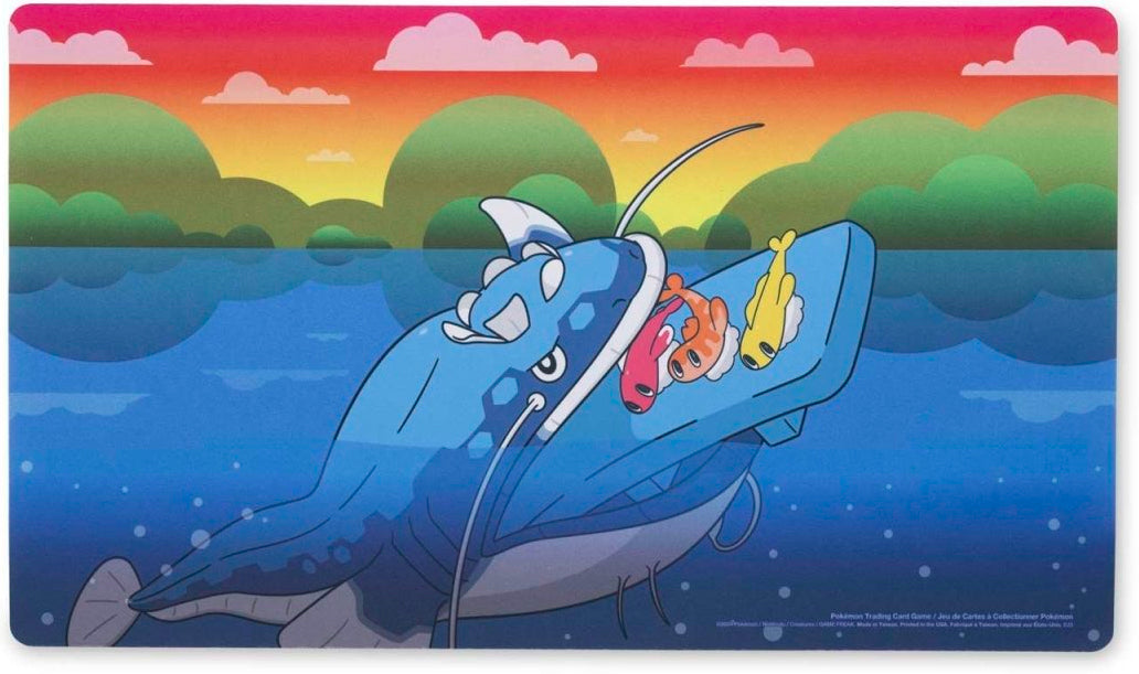 April 2024 Pokémon Center accessories — Dondozo & Tatsugiri TeamworkPlaymat — Pokémon TCG [EN] — FrostPeak Collectibles