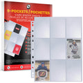 EVORETRO 9-Pocket Binder Pages – 40 Sheets – exact product image