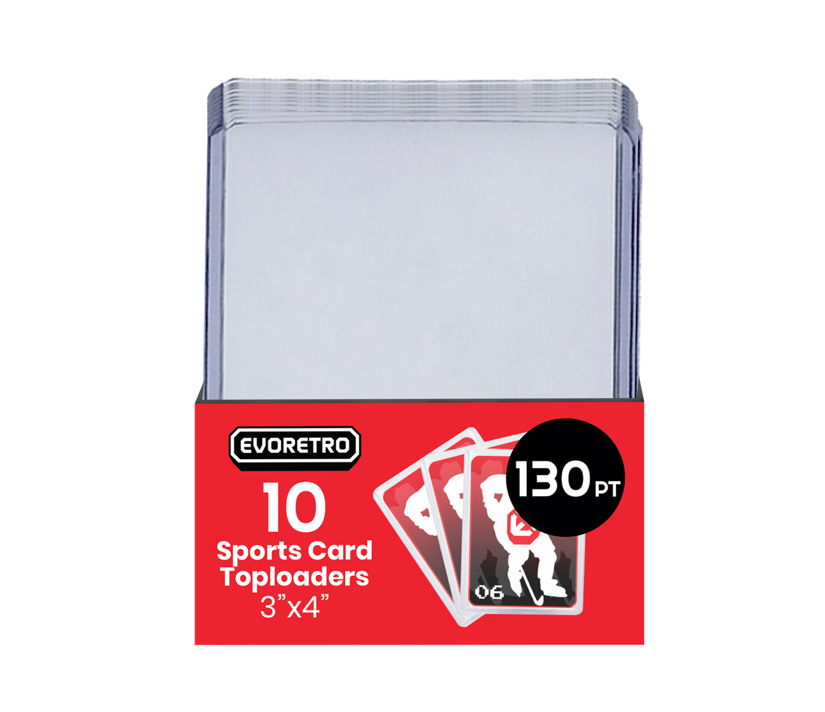 EVORETRO 130pt Toploaders – Pack of 10 — FrostPeak Collectibles