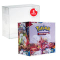 EVORETRO Large Pokémon Booster Box PET Protectors – 0.50 mm – Pack of 5 – exact product image