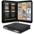 EVORETRO 3x3 Toploader Binder – Holds 216 Cards – Black – exact product image