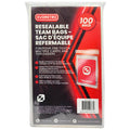 EVORETRO Resealable Team Bags – Pack of 100 – exact product image