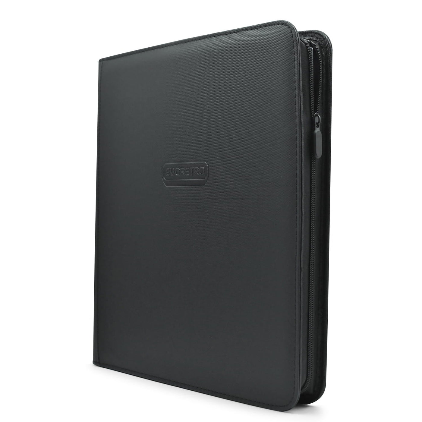 EVORETRO 12-Pocket Zip Binder – Holds 528 Cards – Black – exact product image