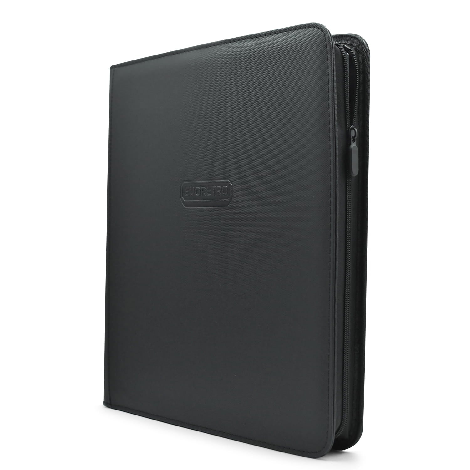 EVORETRO 12-Pocket Zip Binder – Holds 528 Cards – Black – exact product image