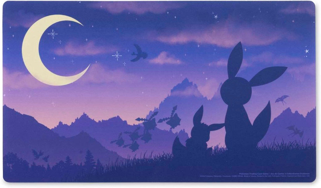 July 2024 Pokémon Center accessories — Eevee & Umbreon Twilight Playmat English Pokémon TCG product