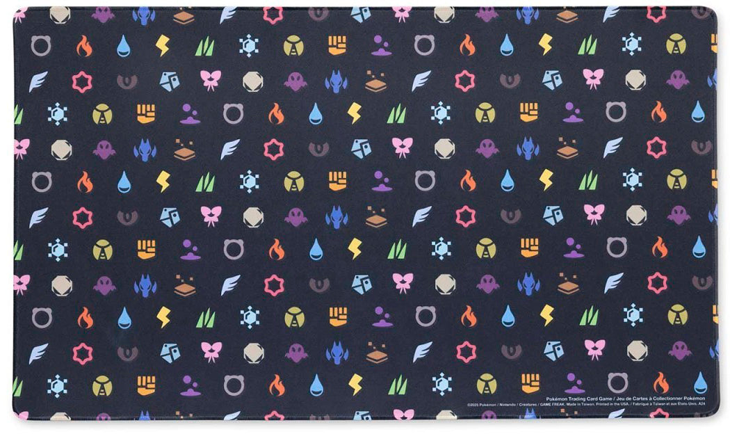 April 2025 Pokémon Center accessories — Elemental Types Playmat — Pokémon TCG [EN] — FrostPeak Collectibles