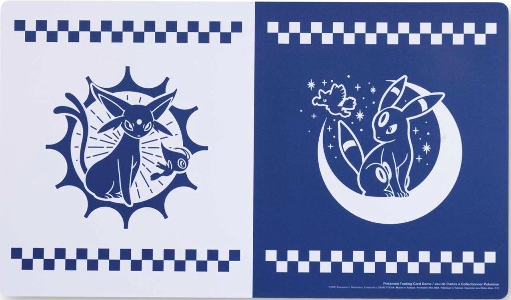 April 2023 Pokémon Center accessories — Espeon & Umbreon TimelessFriends Playmat English Pokémon TCG product