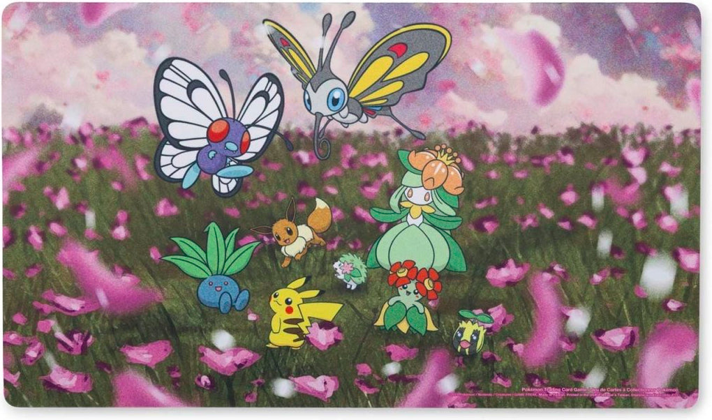 April 2024 Pokémon Center accessories — Floral Flurry Playmat — Pokémon TCG [EN] — FrostPeak Collectibles
