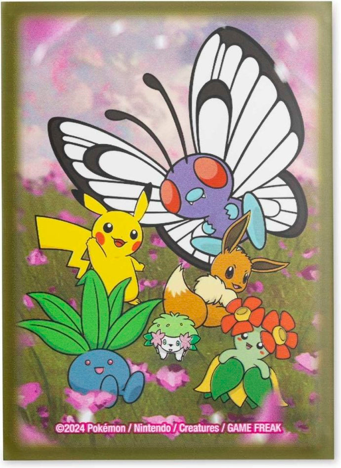 April 2024 Pokémon Center accessories — Floral Flurry Sleeves — Pokémon TCG [EN] — FrostPeak Collectibles