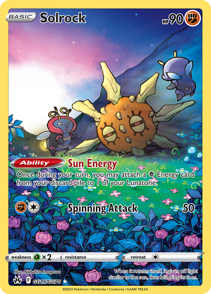 Solrock GG15/GG70 Crown Zenith Galarian Gallery English Pokémon card