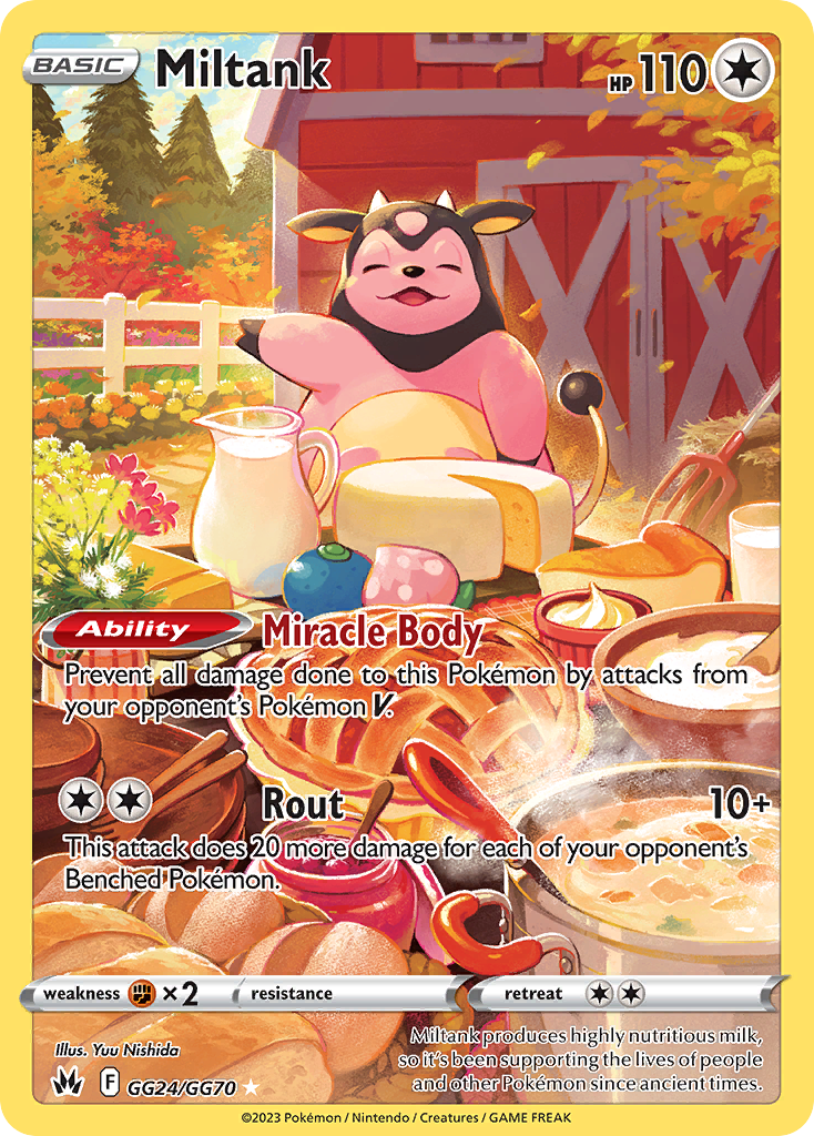 Miltank GG24/GG70 Crown Zenith Galarian Gallery English Pokémon card