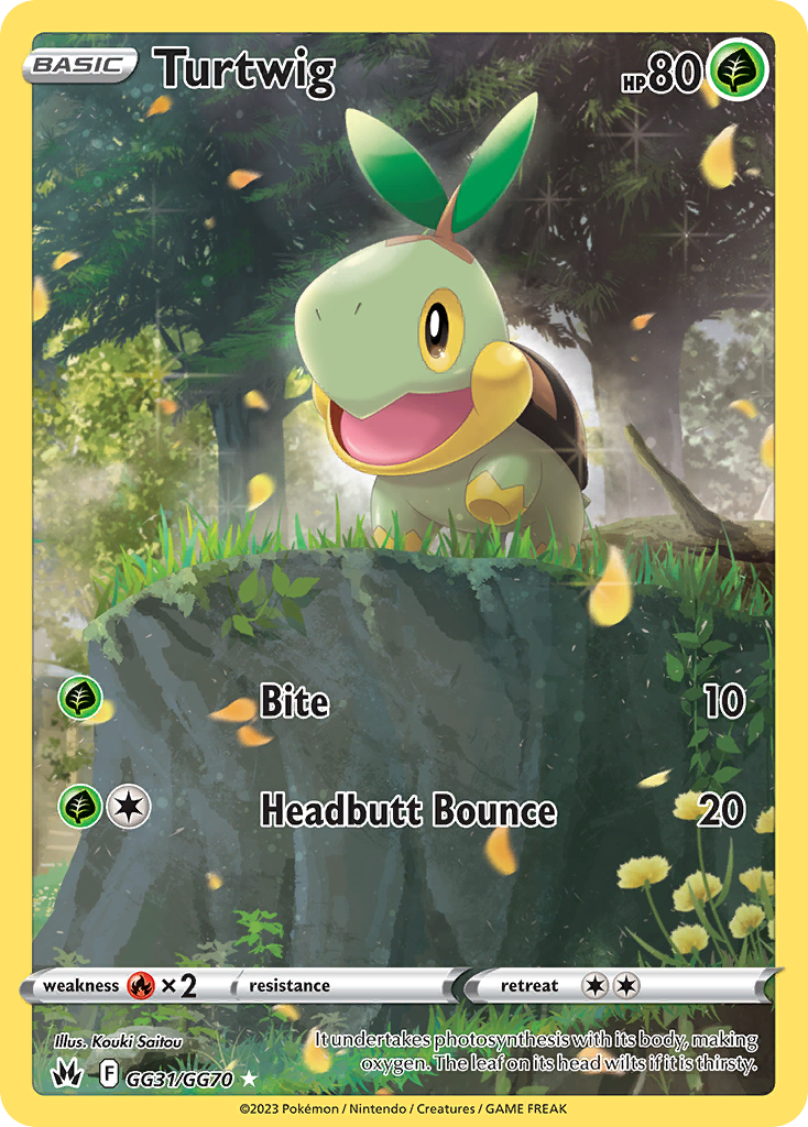 Turtwig GG31/GG70 Crown Zenith Galarian Gallery English Pokémon card