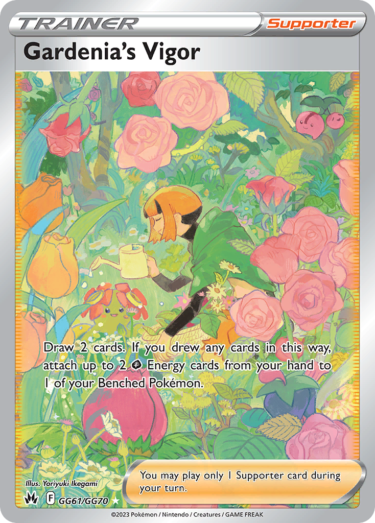Gardenia’s Vigor GG61/GG70 Crown Zenith Galarian Gallery English Pokémon card