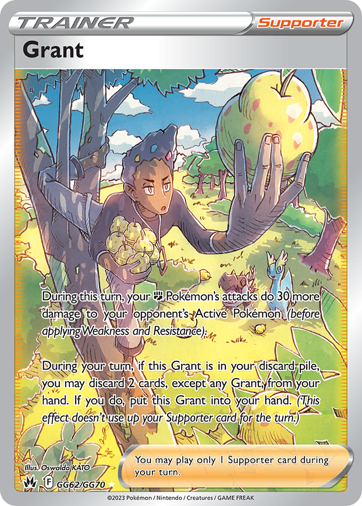 Grant GG62/GG70 Crown Zenith Galarian Gallery English Pokémon card