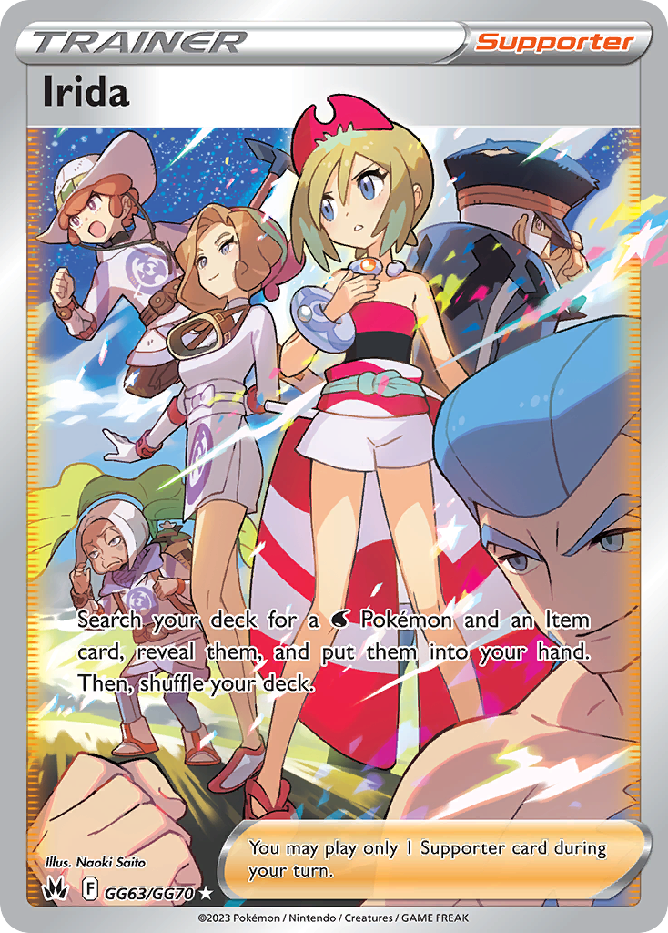 Irida GG63/GG70 Crown Zenith Galarian Gallery English Pokémon card