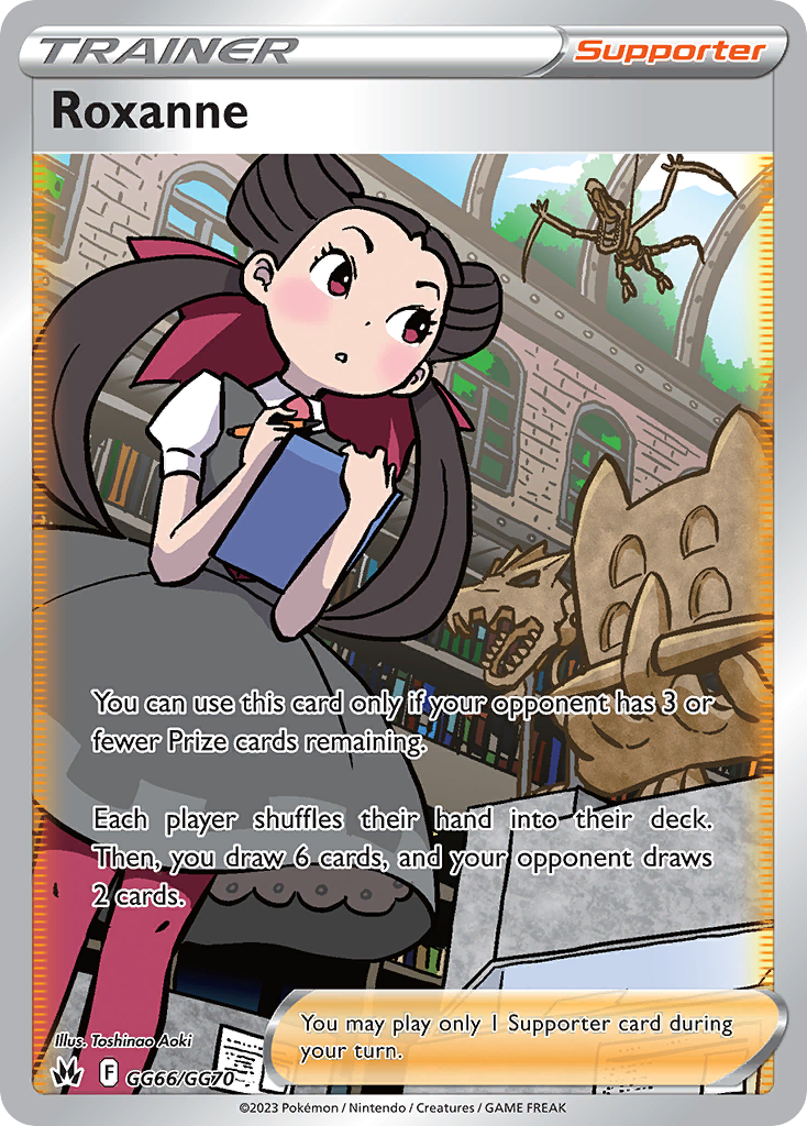 Roxanne GG66/GG70 Crown Zenith Galarian Gallery English Pokémon card