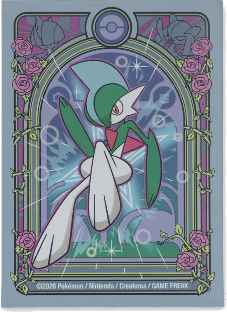 Pokémon Center May 2026 accessories — Gallade Card Sleeves English Pokémon TCG product