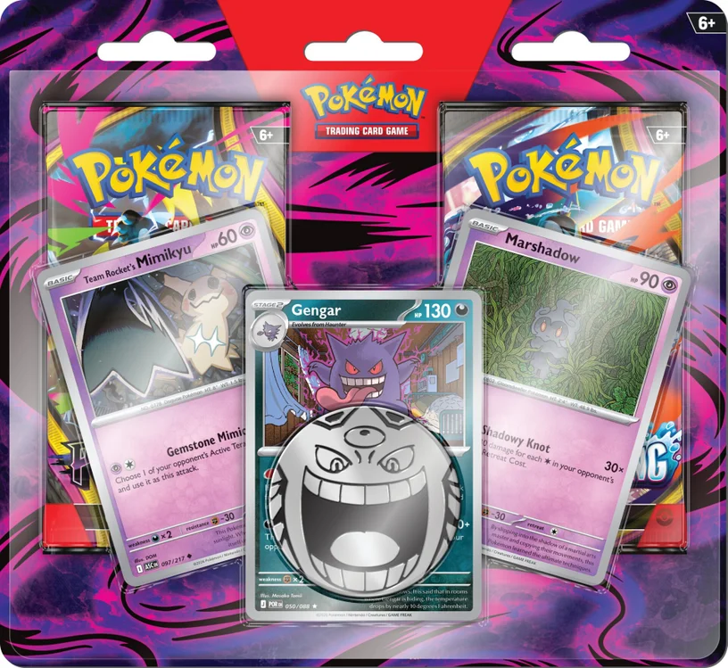 Enhanced 2-Pack Blister: Team Rocket's Mimikyu, Marshadow & Gengar — Enhanced 2-Pack Blister English Pokémon TCG product