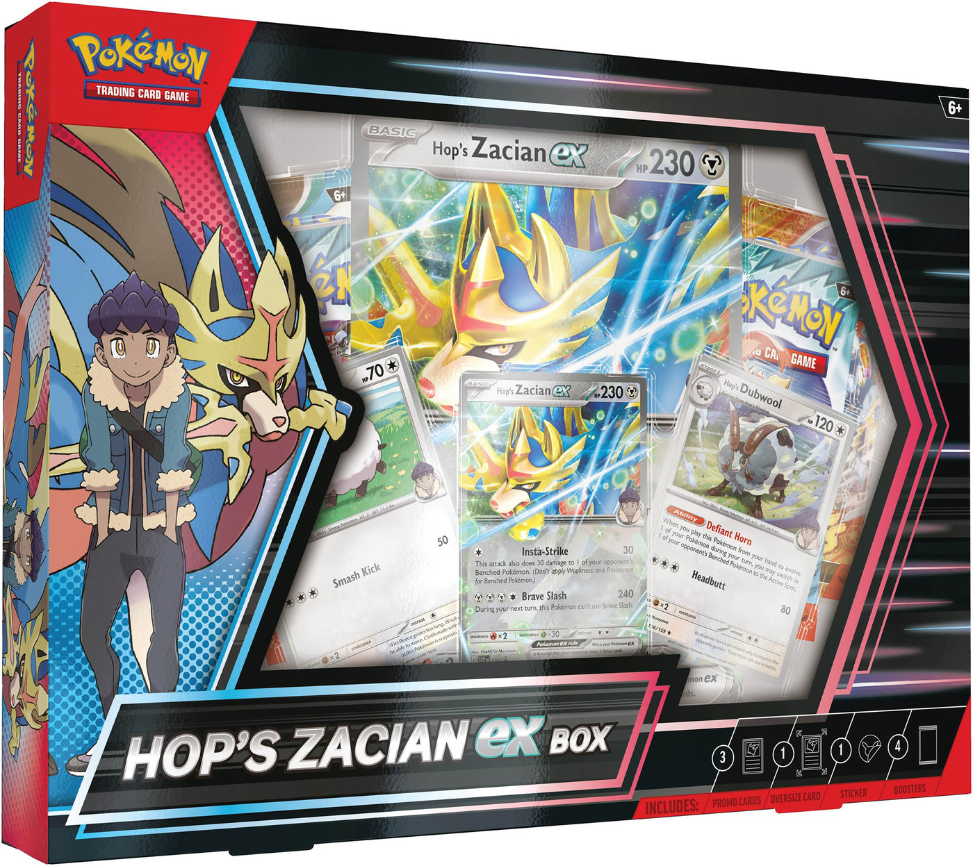 Hop's Zacian ex Box English Pokémon TCG product